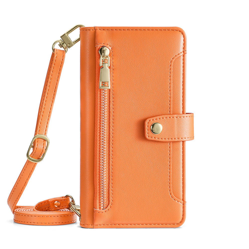 Genuine leather wallet-style phone case for Google Pixel 8A