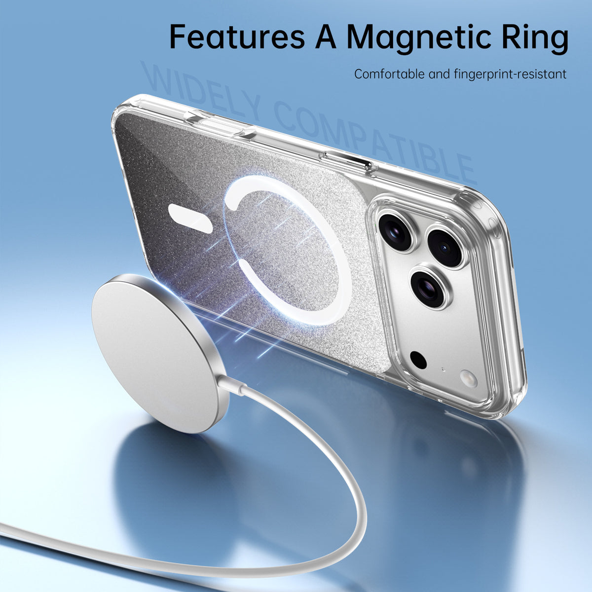 Gradient Glitter Magnetic Shockproof Phone Case for iPhone 17 Pro Max