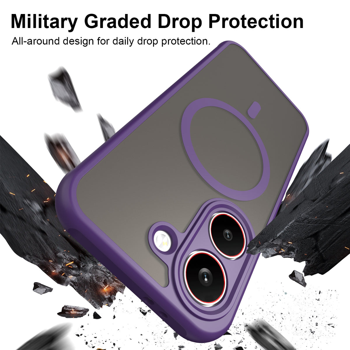 PC+TPU Magnetic Shockproof Phone Case for Redmi Turbo 5