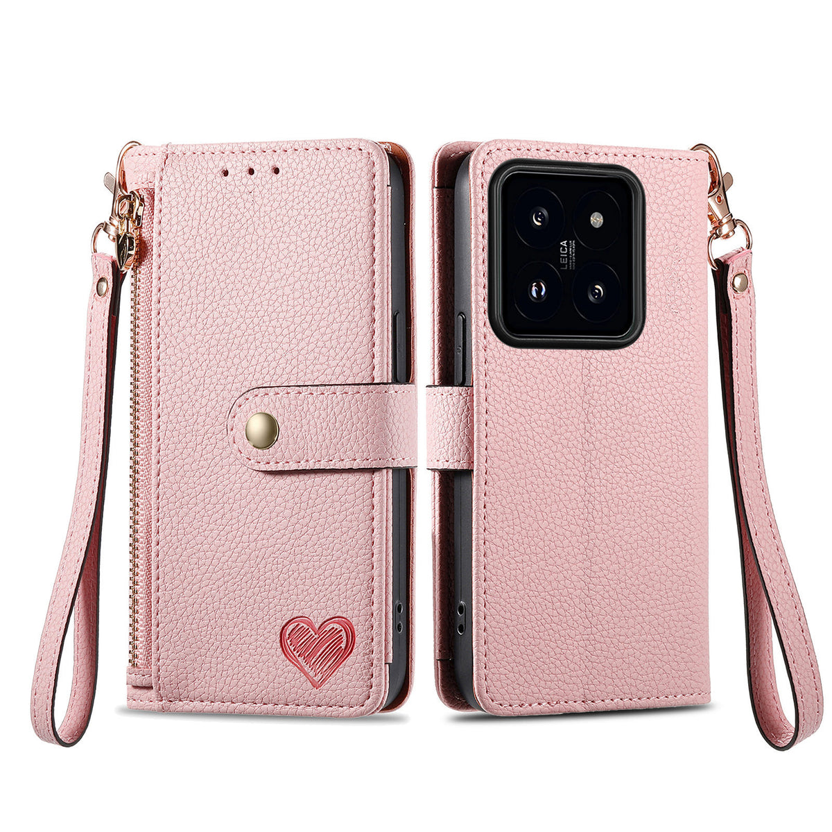 Faux leather wallet-style Card Holder phone case for Redmi Note 15 5G