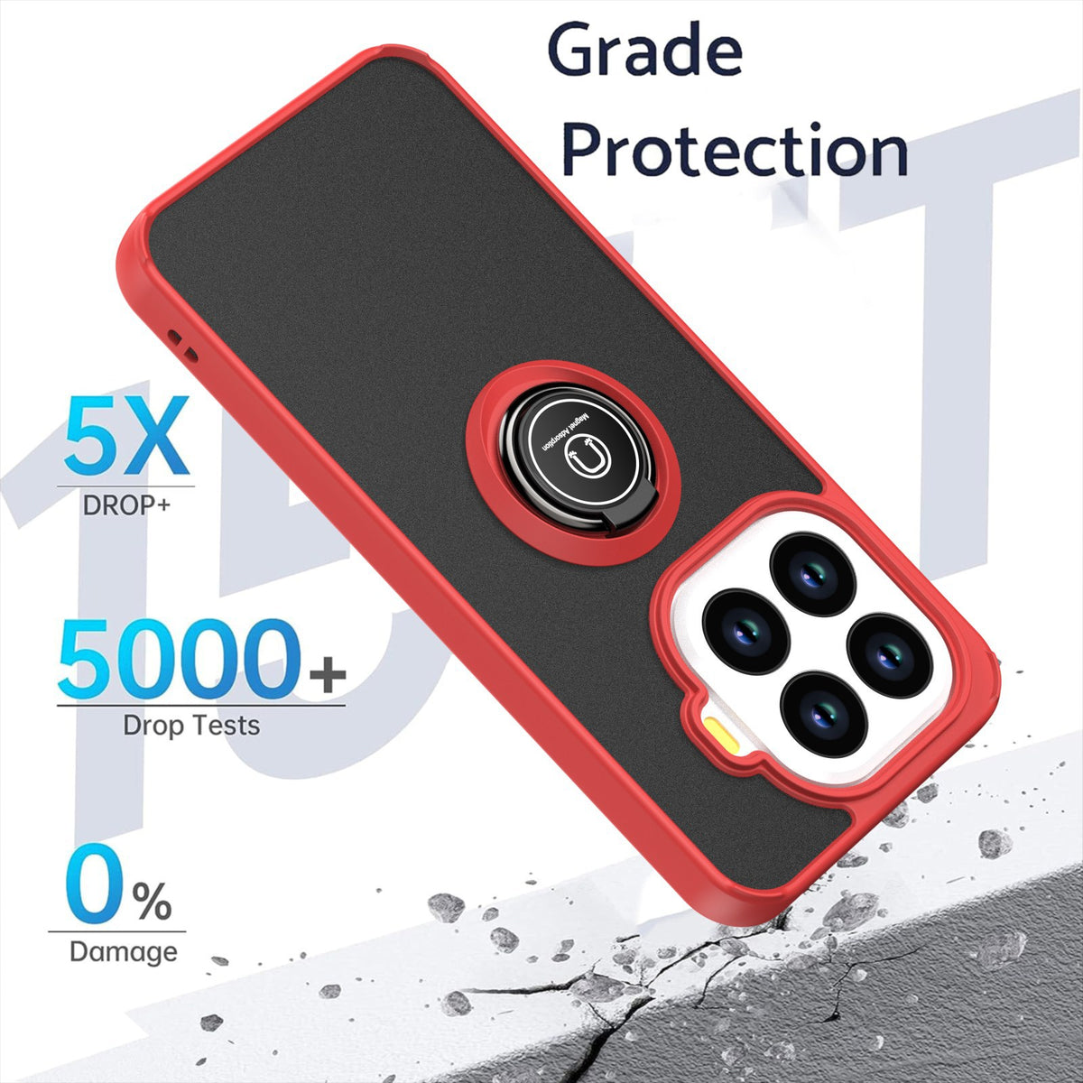 TPU magnetic stand anti-drop phone case for Xiaomi 15T Pro