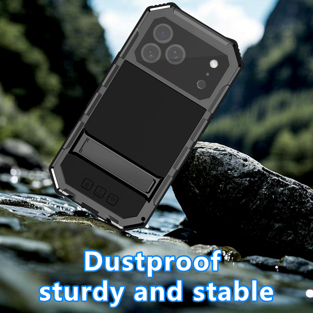 Full Coverage Lens Protection Metal Phone Case for iPhone 17 
