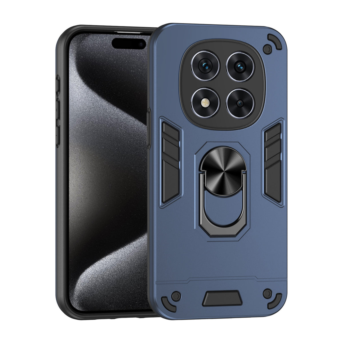 Shockproof phone case with hidden stand for Redmi Note 15 Pro+ 5G, fr