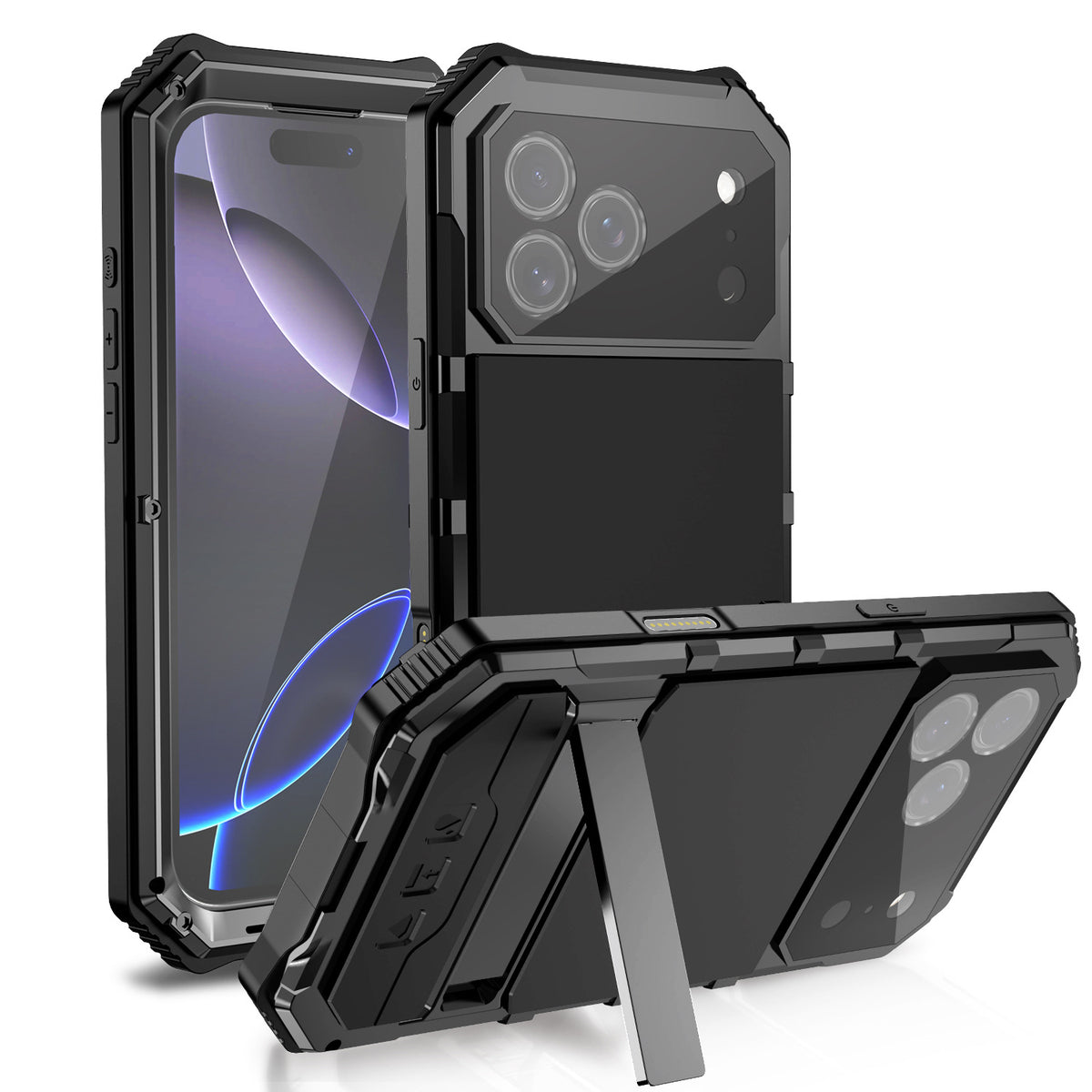 Full Coverage Lens Protection Metal Phone Case for iPhone 17 