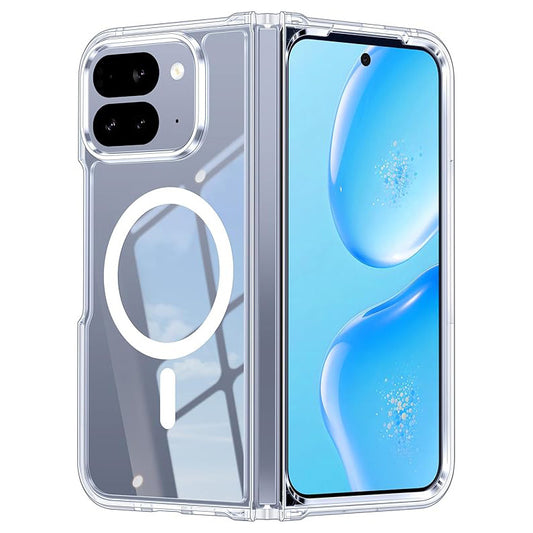 Transparent MagSafe foldable phone case for Google Pixel 10 Pro Fold