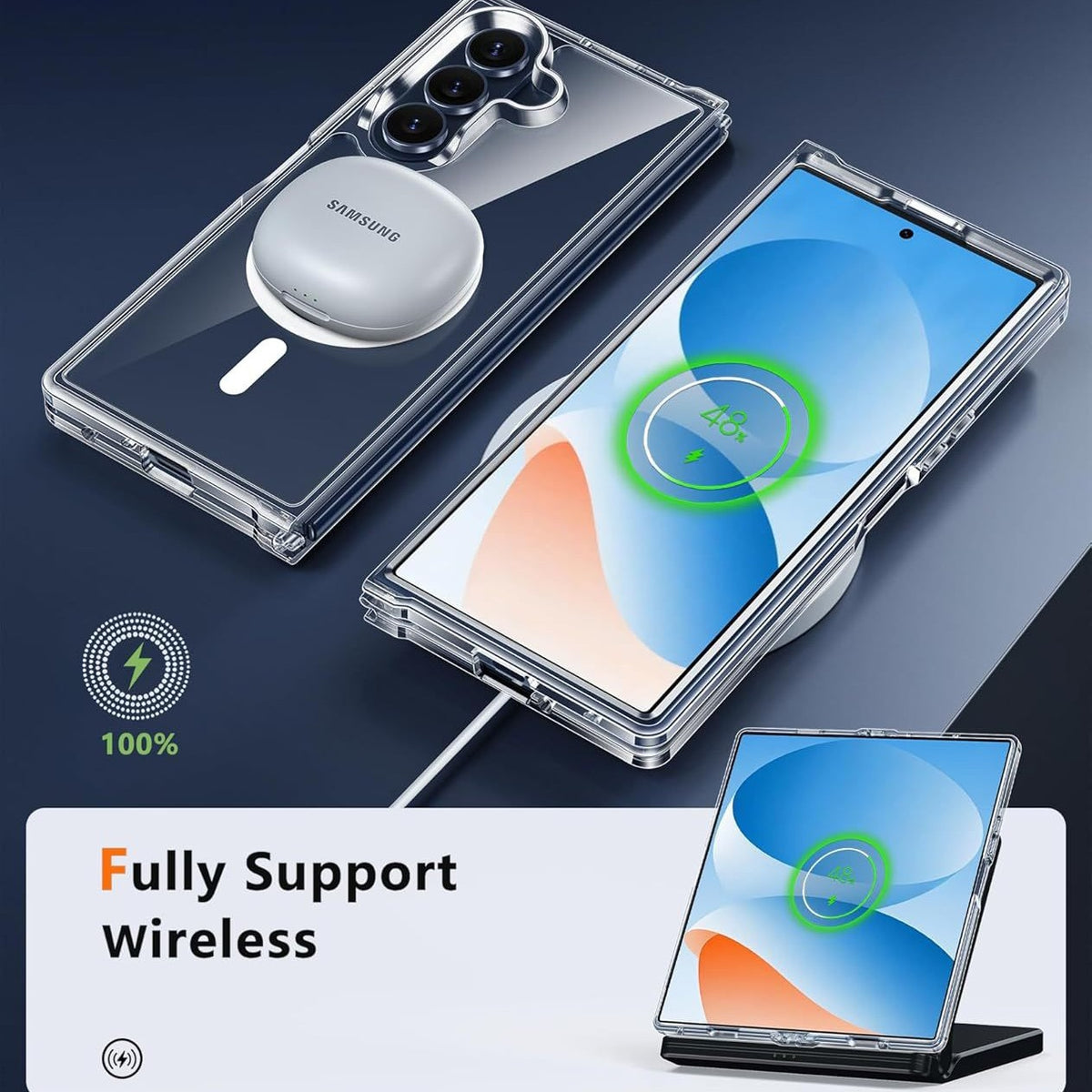 Anti-yellowing magnetic phone case for Samsung Galaxy Z Fold 7