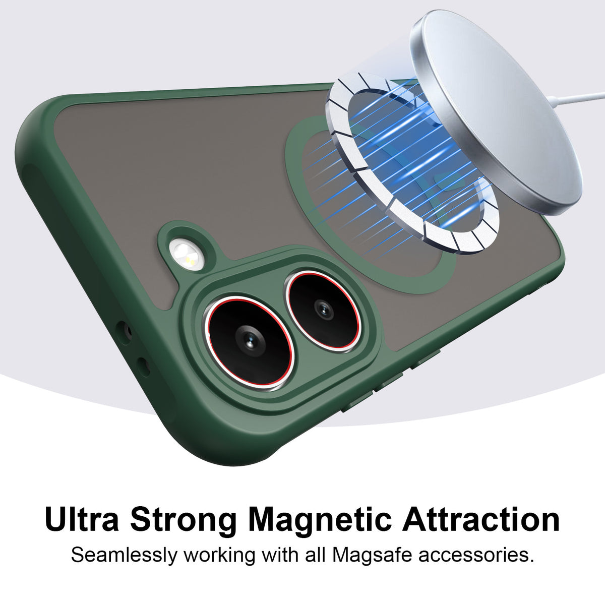 PC+TPU Magnetic Shockproof Phone Case for Redmi Turbo 5