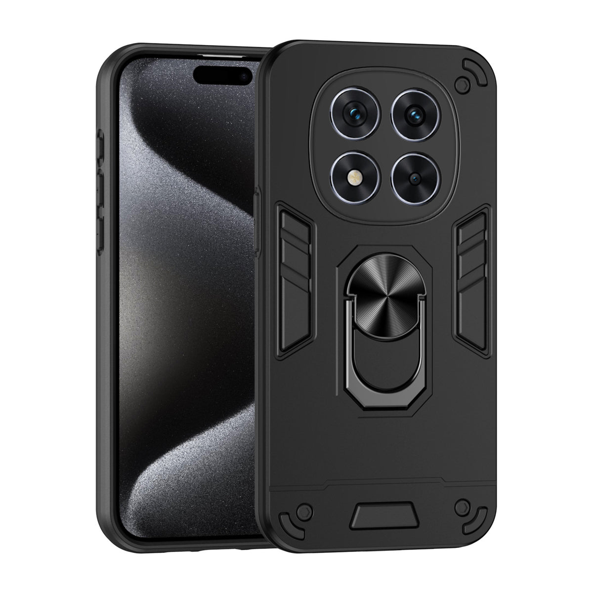 Shockproof phone case with hidden stand for Redmi Note 15 Pro+ 5G, fr
