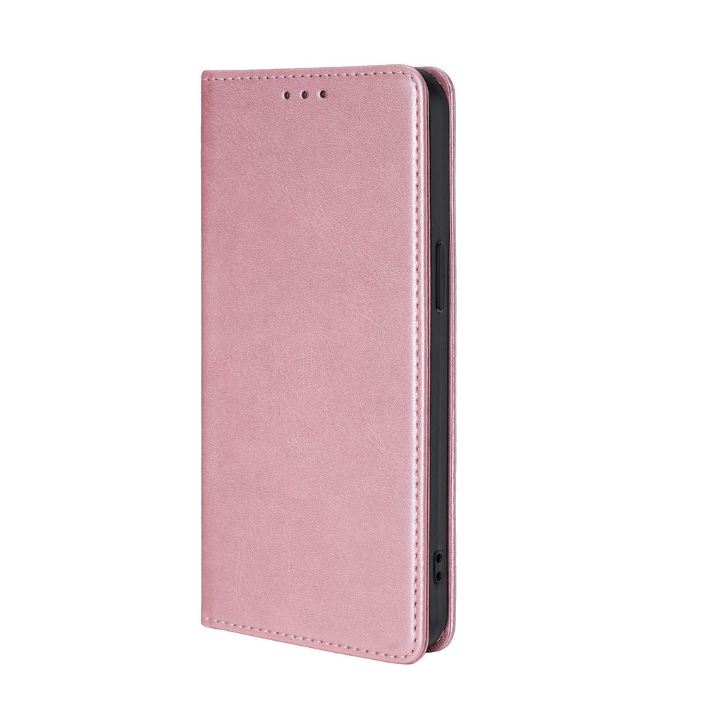 PU+TPU strong magnetic card holder leather phone case for Samsung Galaxy S26