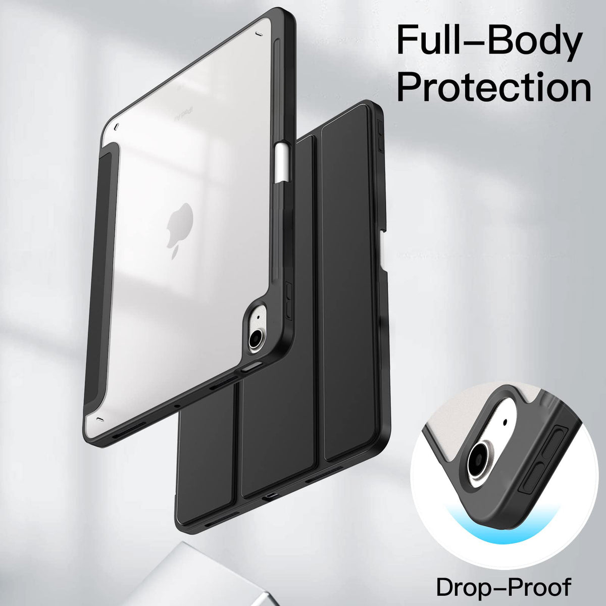Tri-fold stand shockproof tablet case for iPad (A16) 11/10.9-inch