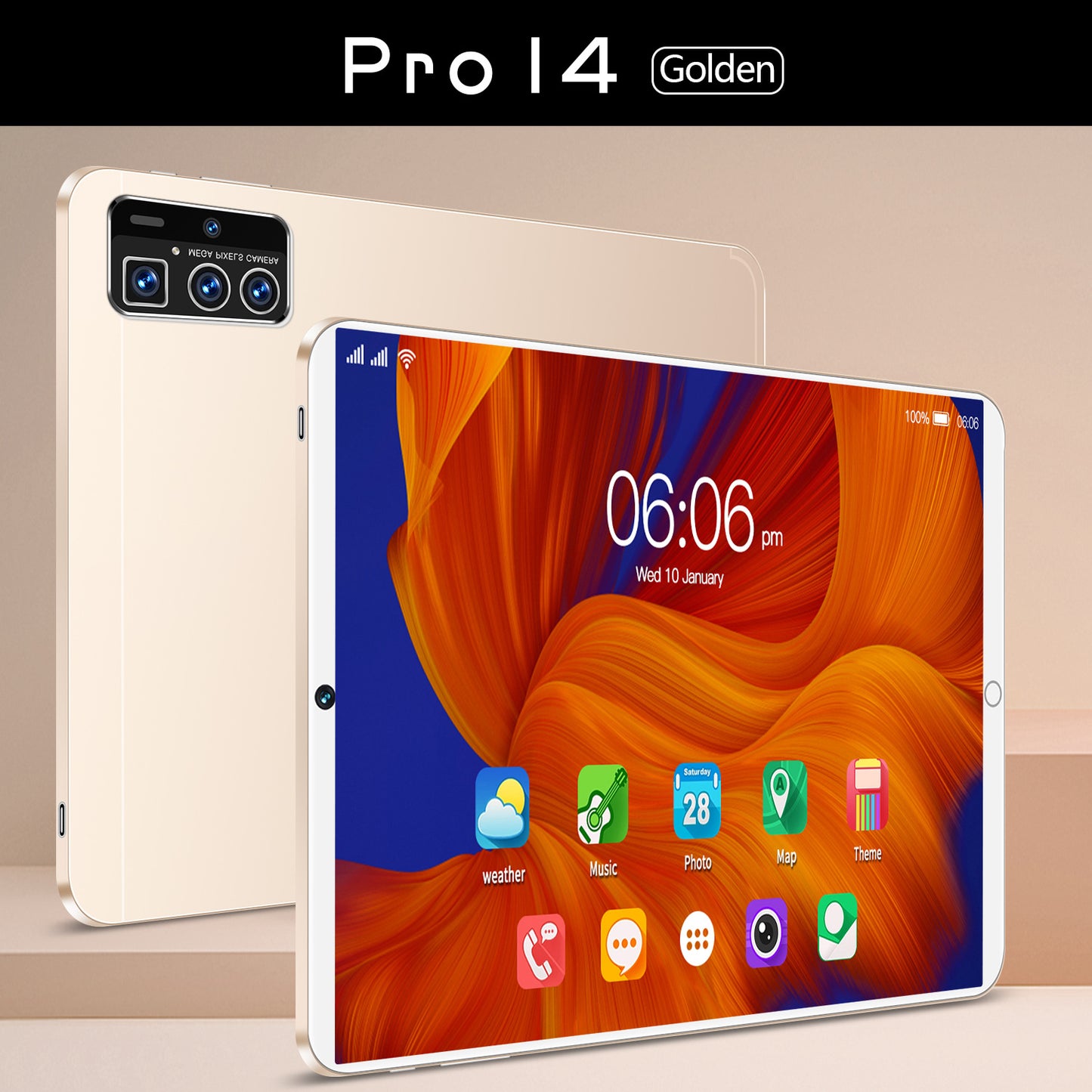 VEANXIN Tablet 14Pro 10‘’ 256 Gb 8 Gb Wi-Fi+5G+Keyboard + Headphones + Stylus