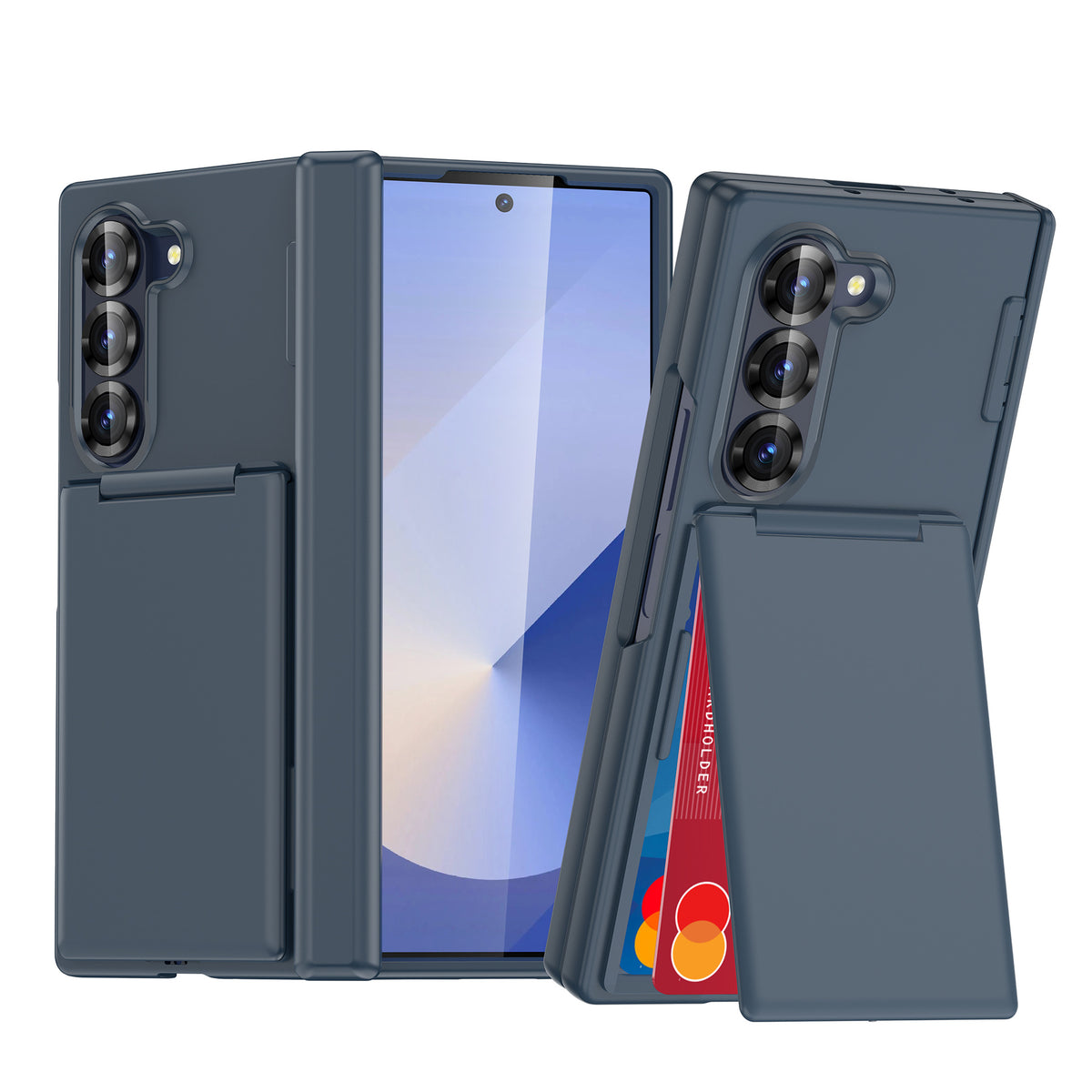 Compatible with Samsung ZFold8 folding card holder phone case