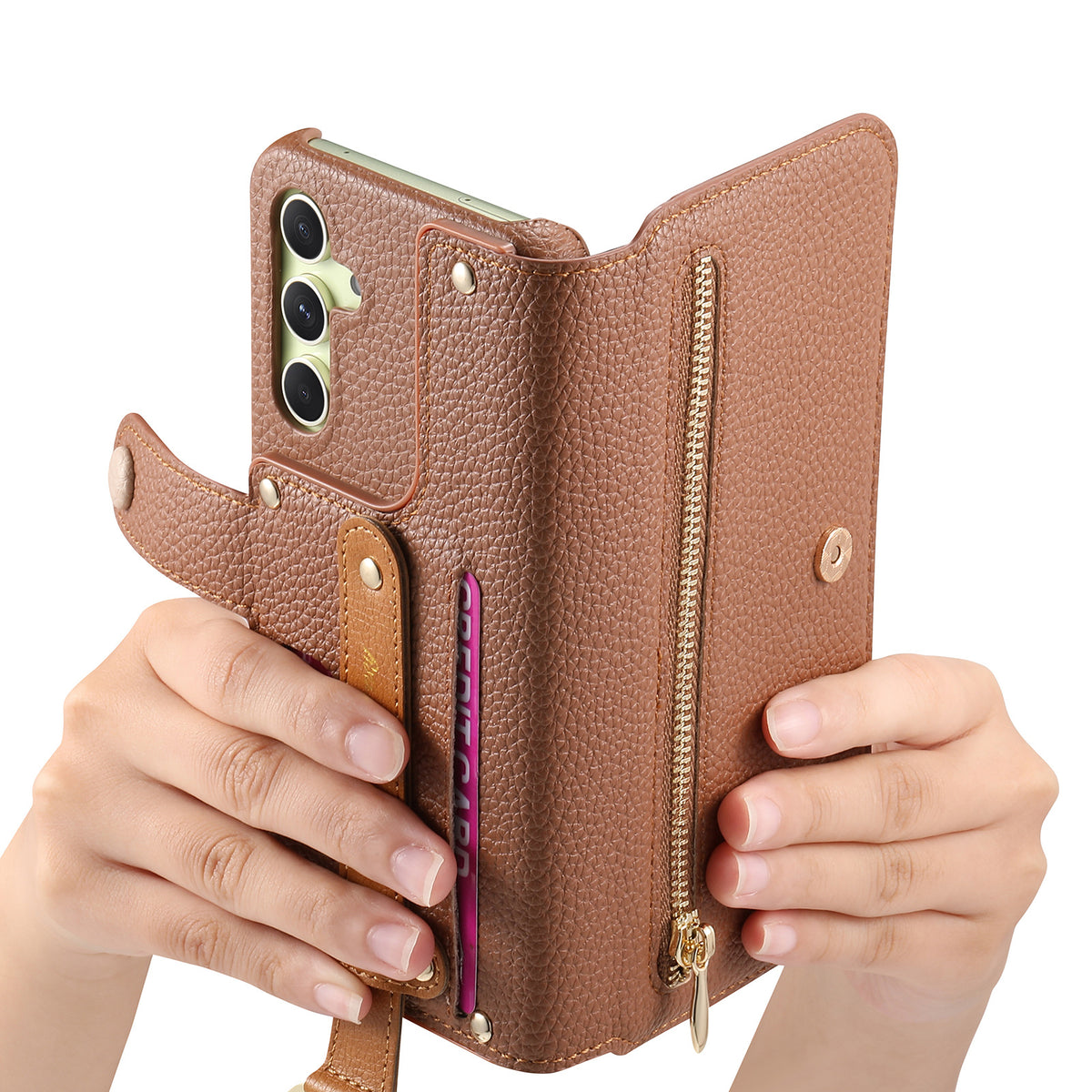Foldable Wallet-style phone case for Samsung Galaxy A16 with card slot 