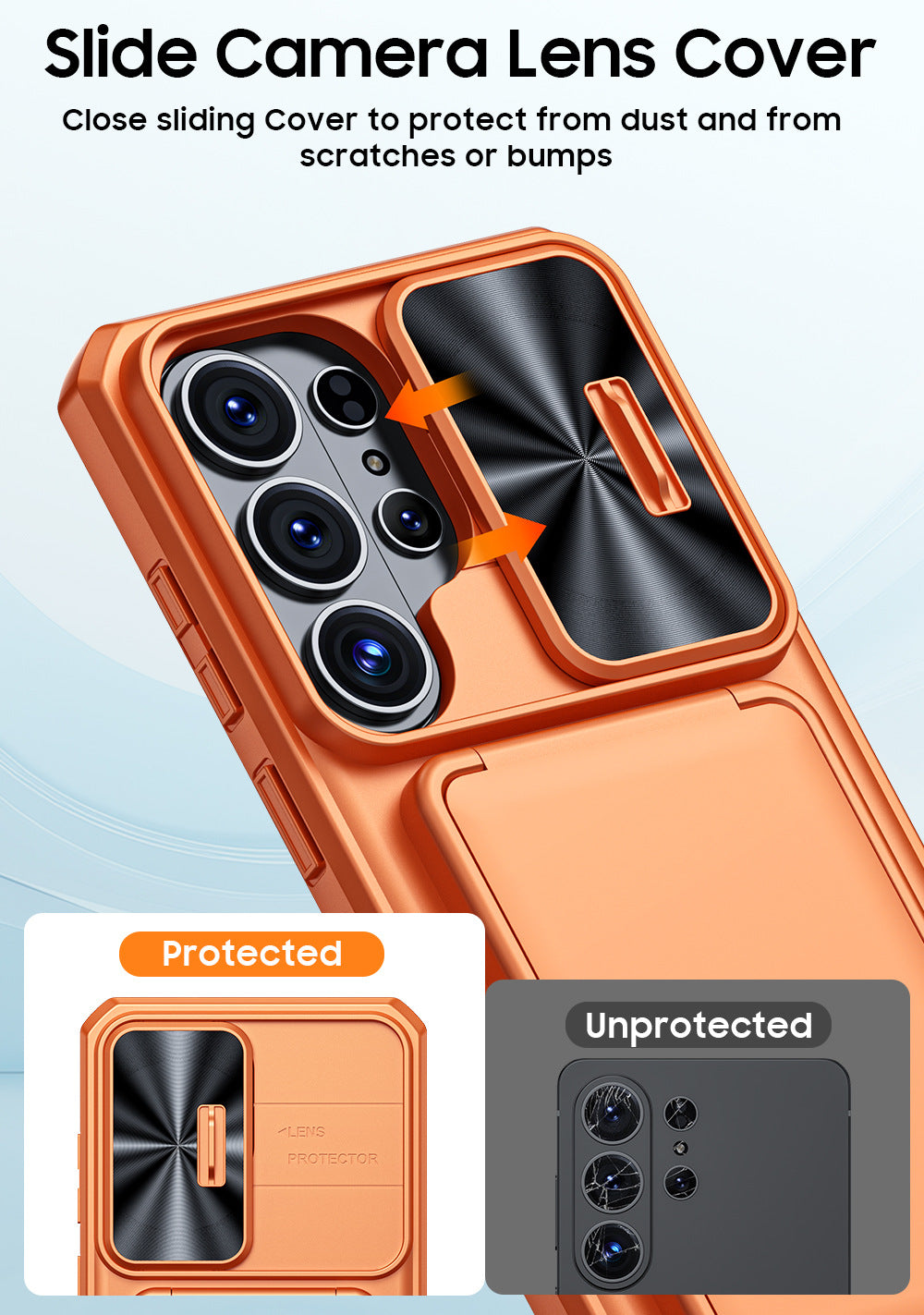 RFID Anti-Theft Card Slot Phone Case for Samsung S26 Ultra | Military