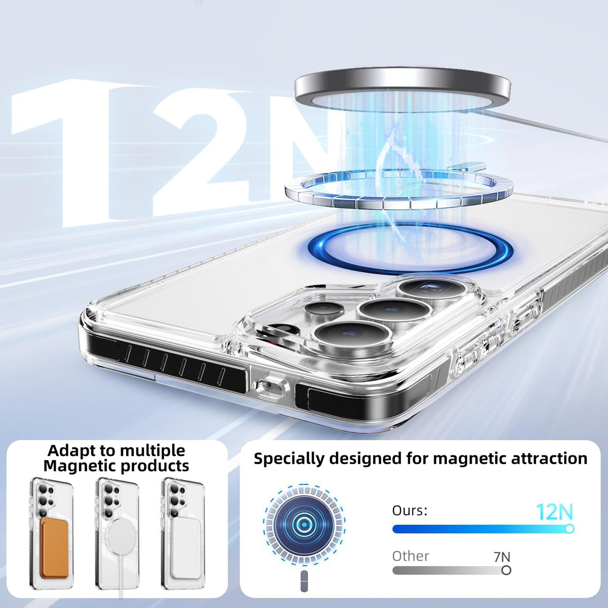 Transparent [Magnsafe Compatible] Phone Case for Samsung Galaxy S26 Ultra