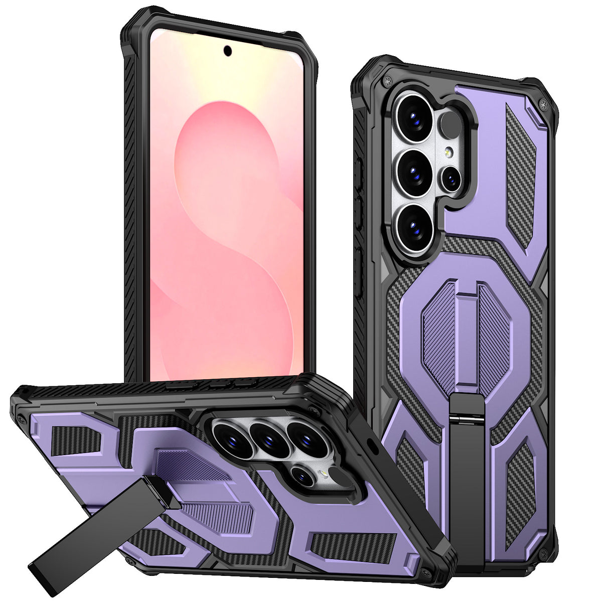 Strong Magnetic Stand Phone case for Samsung S25 Ultra Military Shock