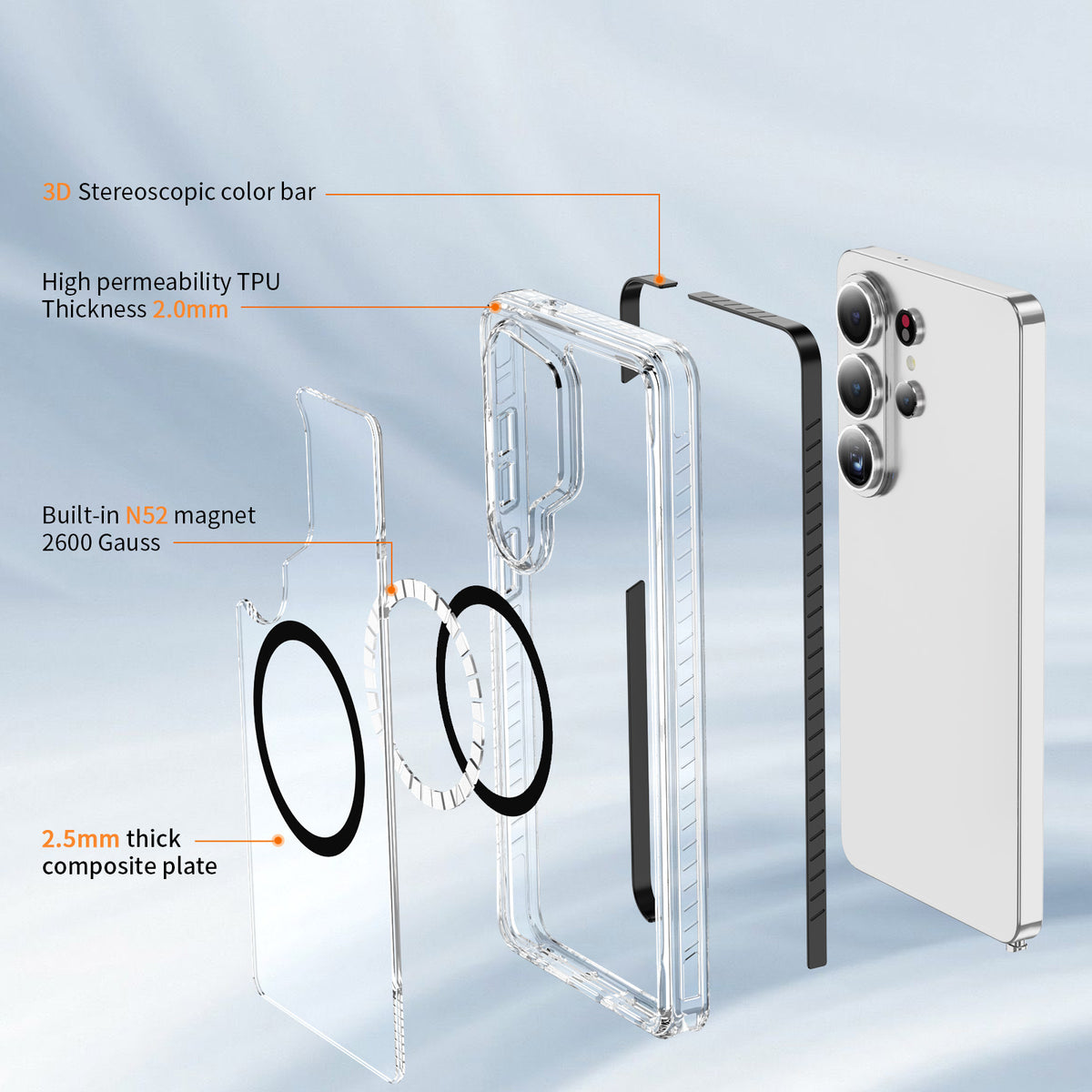 Transparent [Magnsafe Compatible] Phone Case for Samsung Galaxy S26 Ultra
