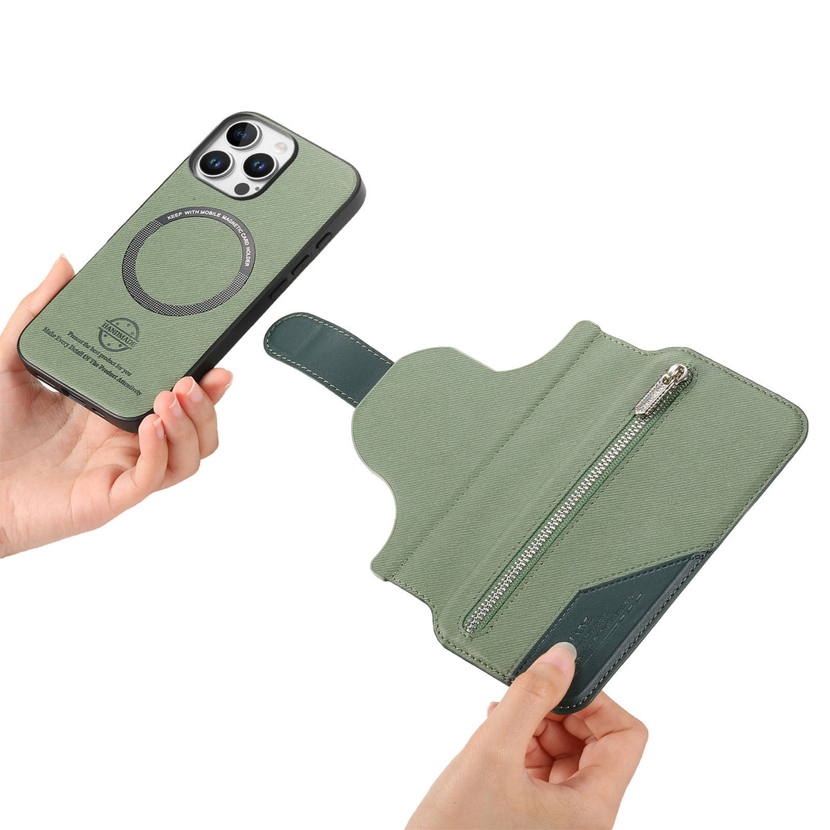 2-in-1 magnetic detachable  phone case for iPhone 13  RFID shielding