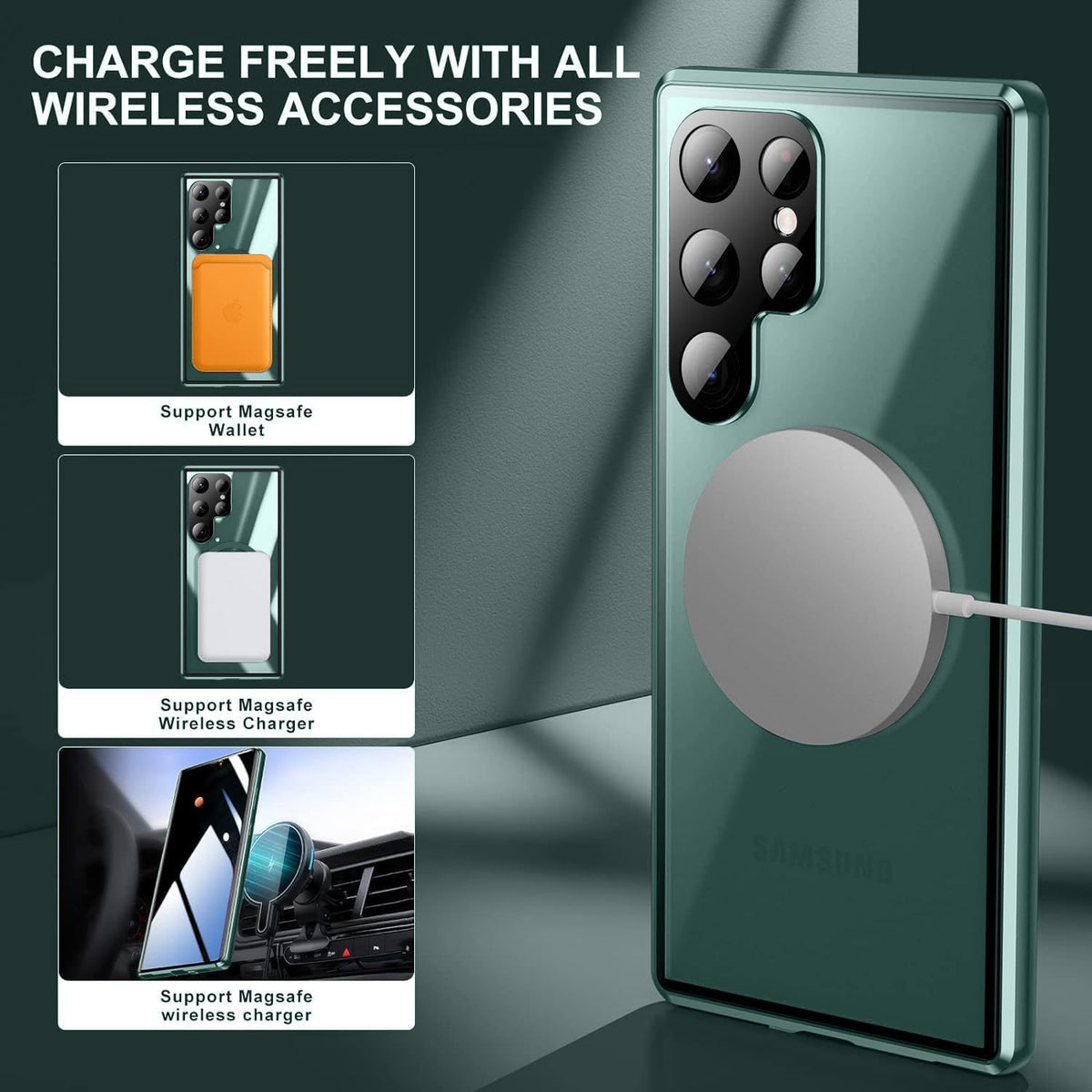 MagSafe shockproof phone case for Samsung Galaxy S25