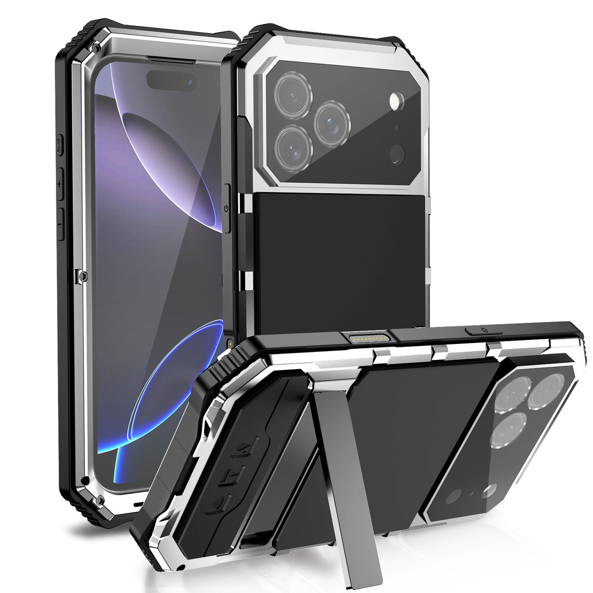 Full Coverage Lens Protection Metal Phone Case for iPhone 17 