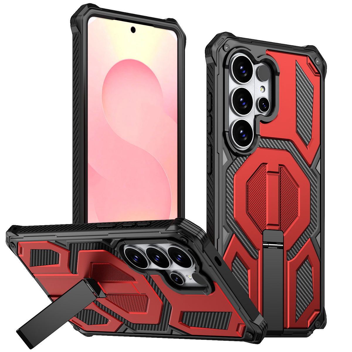 Strong Magnetic Stand Phone case for Samsung S25 Ultra Military Shock