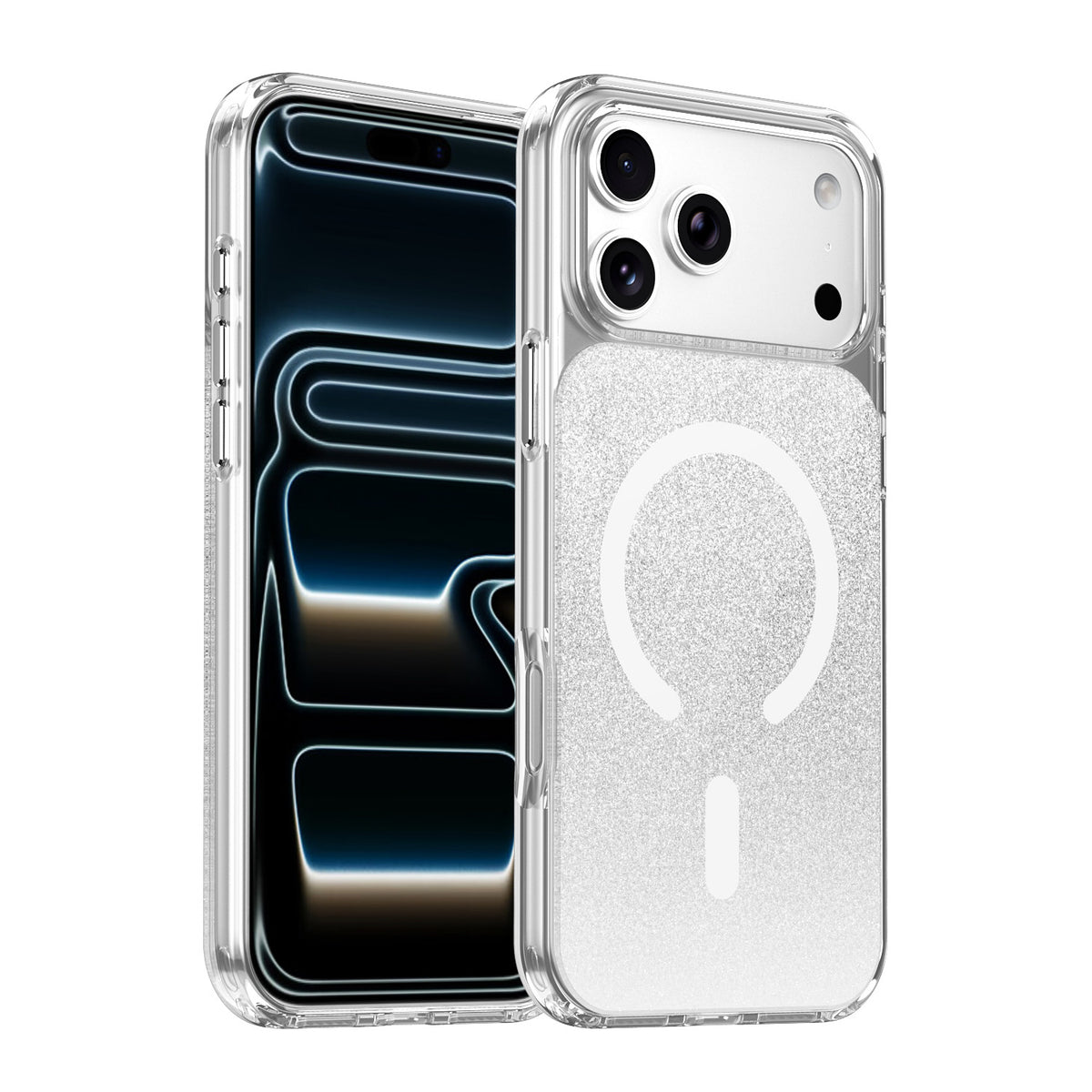 Gradient Glitter Magnetic Shockproof Phone Case for iPhone 17 Pro Max