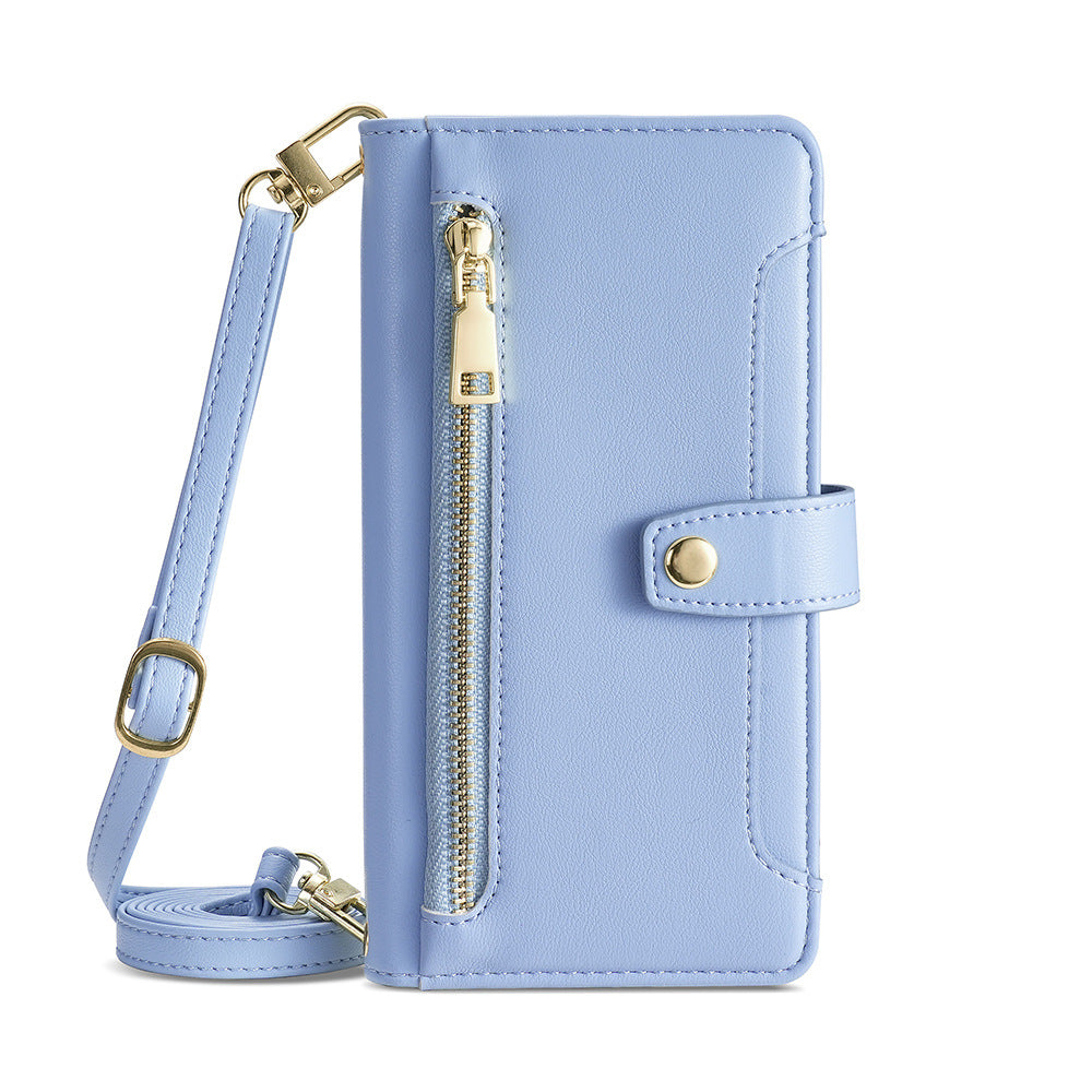 Genuine leather wallet-style phone case for Google Pixel 8A
