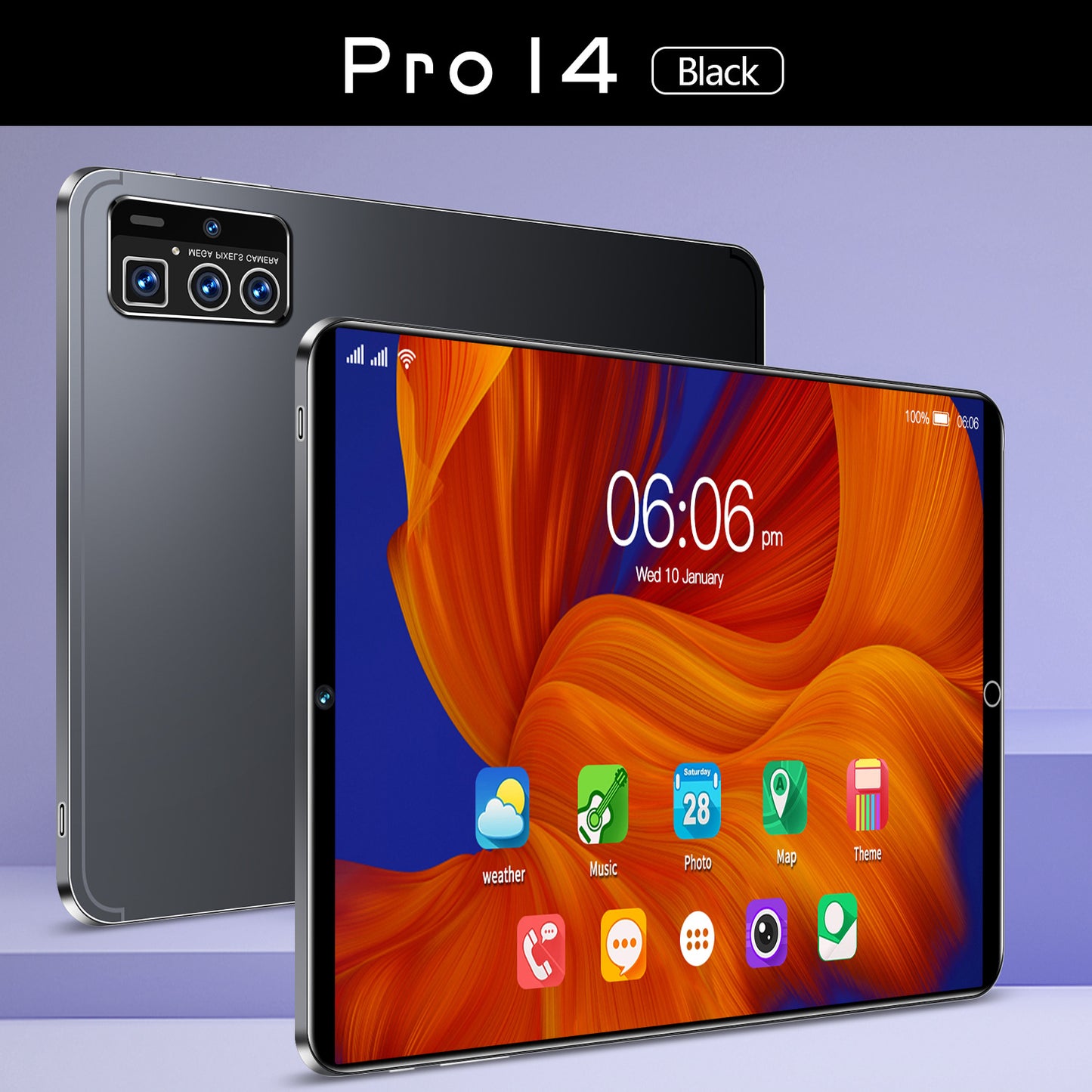 VEANXIN Tablet 14Pro 10‘’ 256 Gb 8 Gb Wi-Fi+5G+Keyboard + Headphones + Stylus