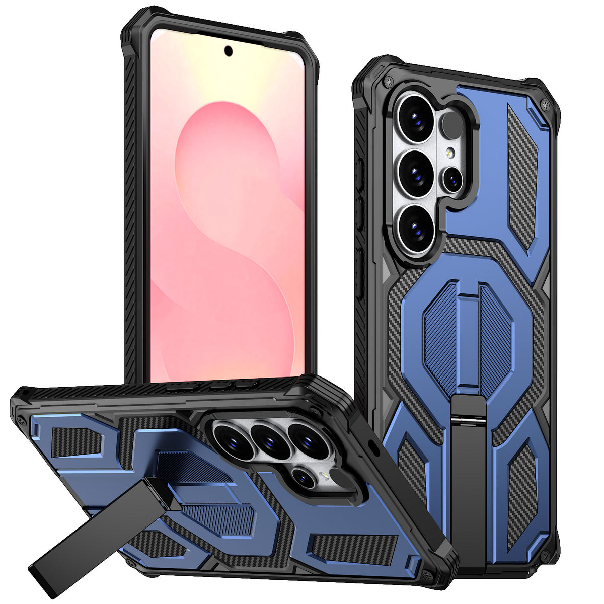 Strong Magnetic Stand Phone case for Samsung S25 Ultra Military Shock