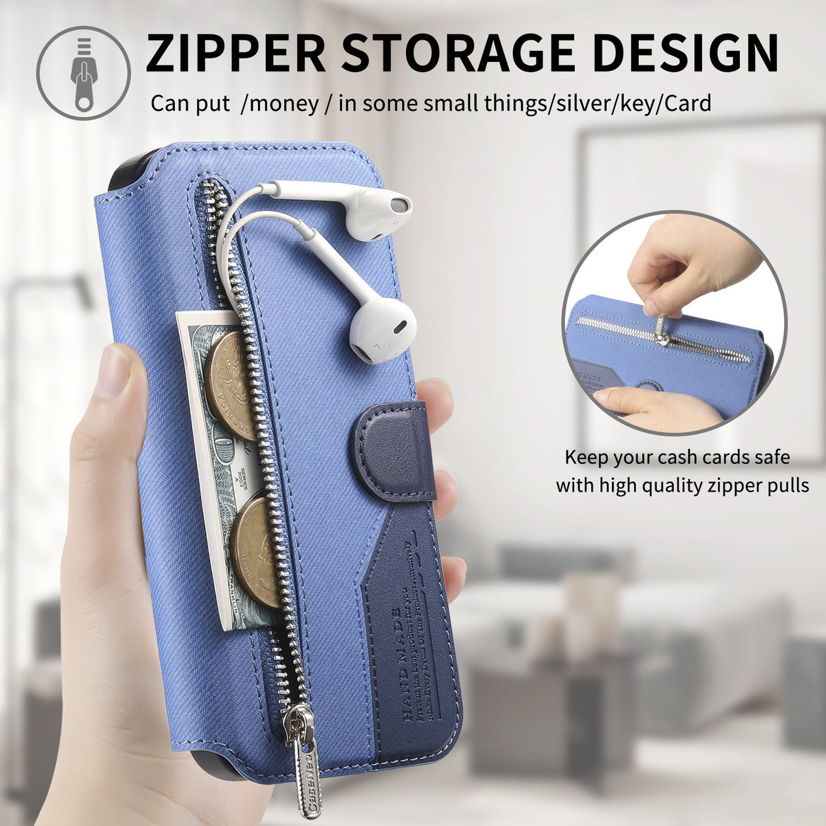 2-in-1 magnetic detachable  phone case for iPhone 13  RFID shielding