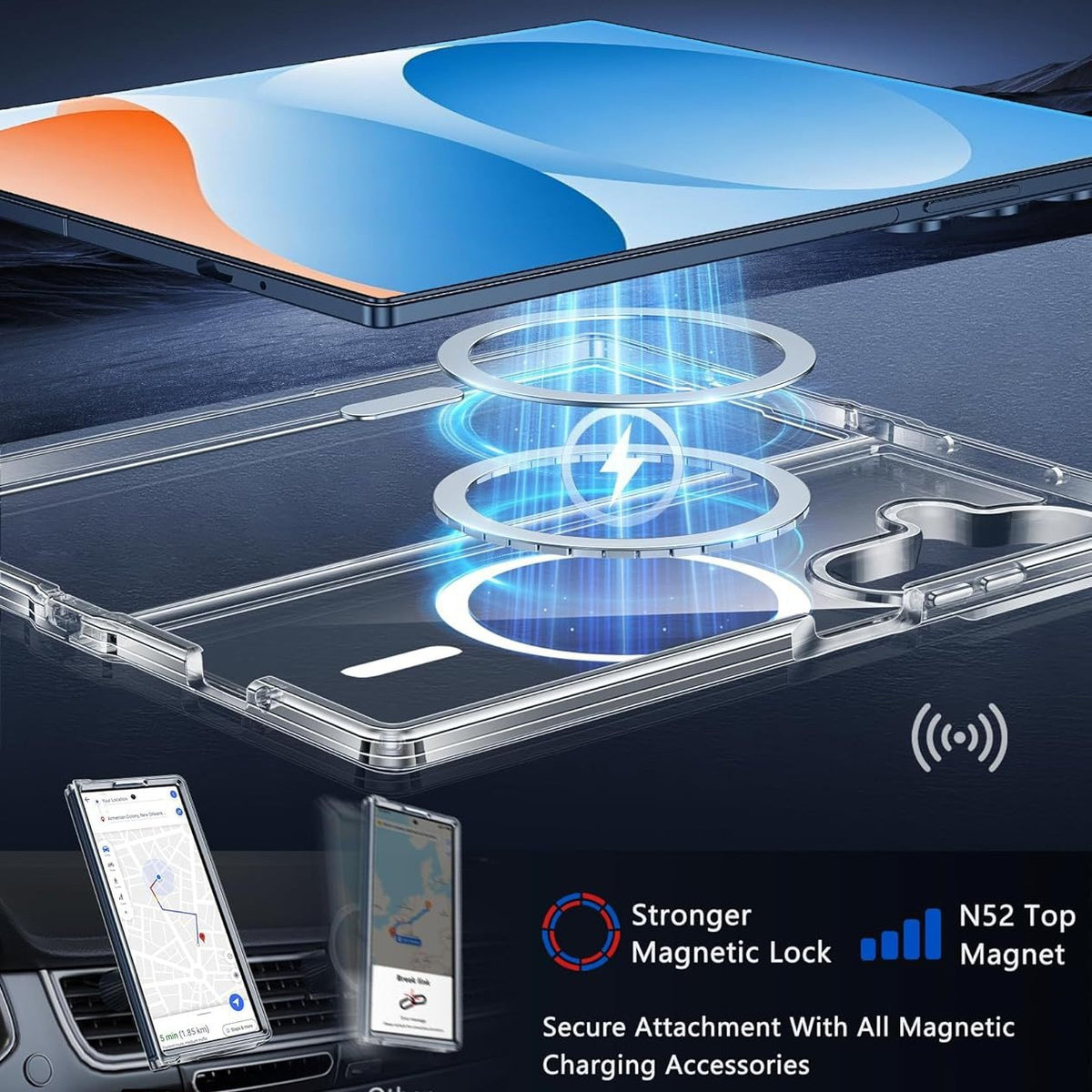 Anti-yellowing magnetic phone case for Samsung Galaxy Z Fold 7