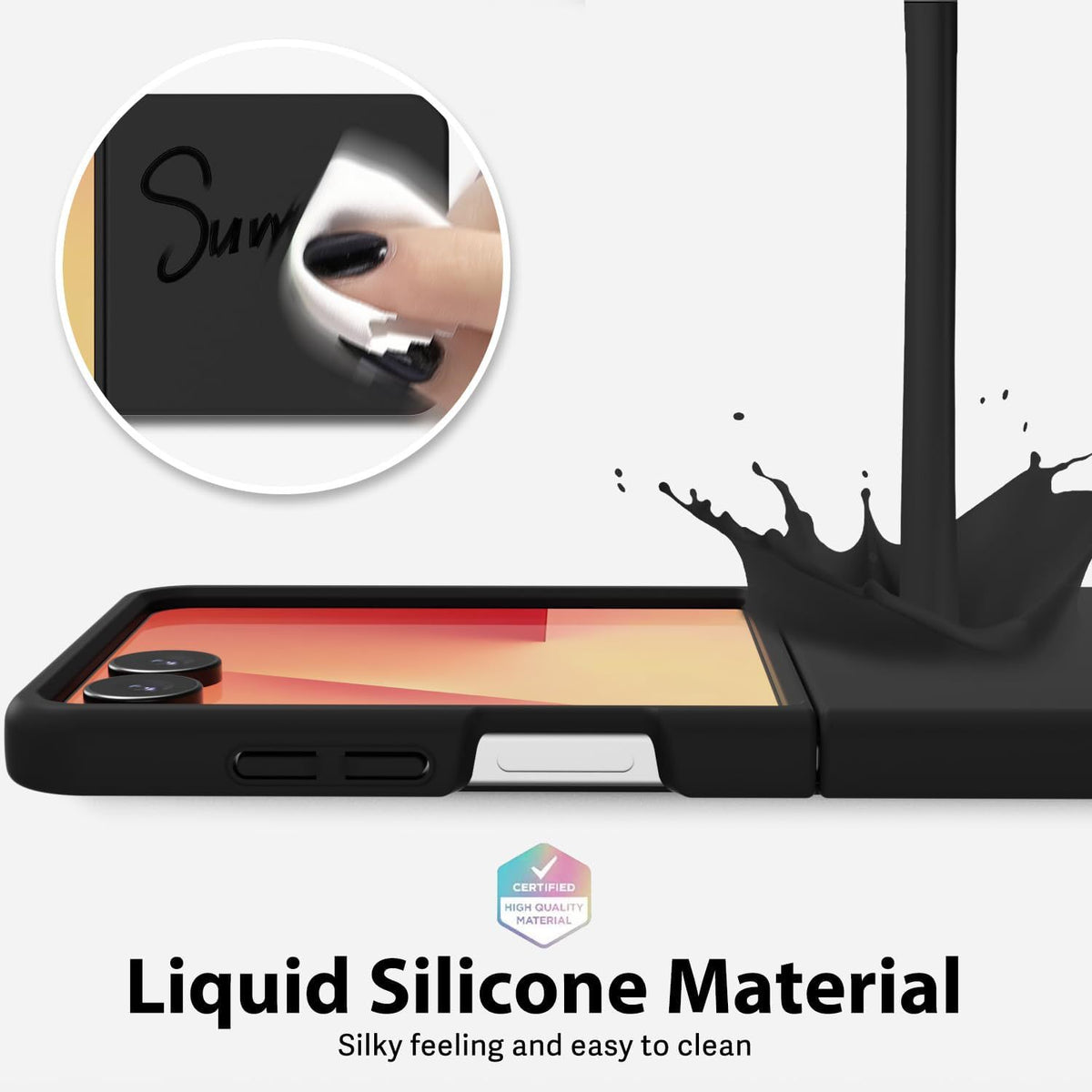 Silicone Shockproof phone case for Samsung Galaxy Z Flip 7