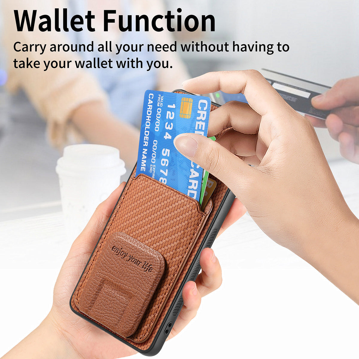 PU leather stand Shockproof phone case for Samsung Galaxy S25 Ultra
