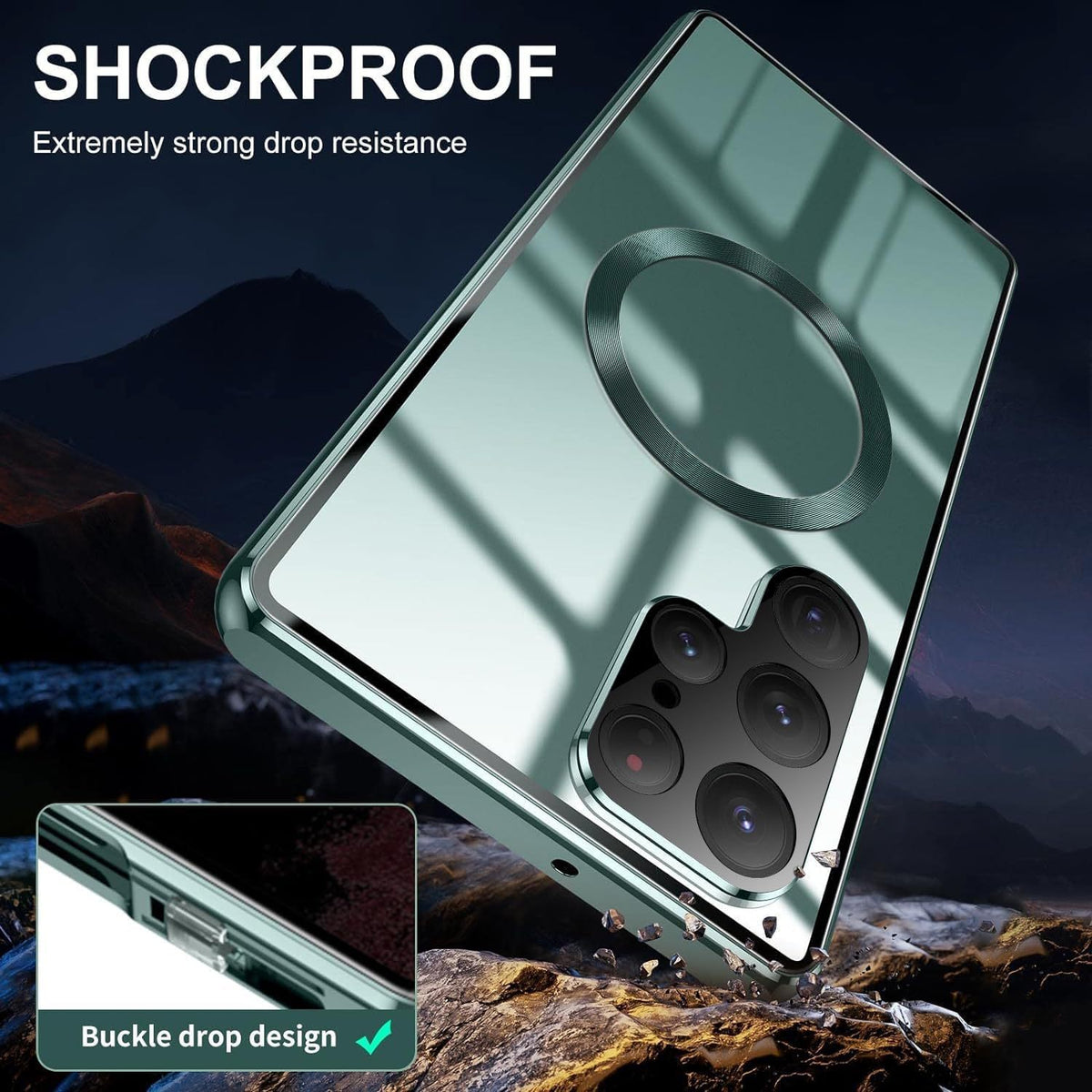 MagSafe shockproof phone case for Samsung Galaxy S25
