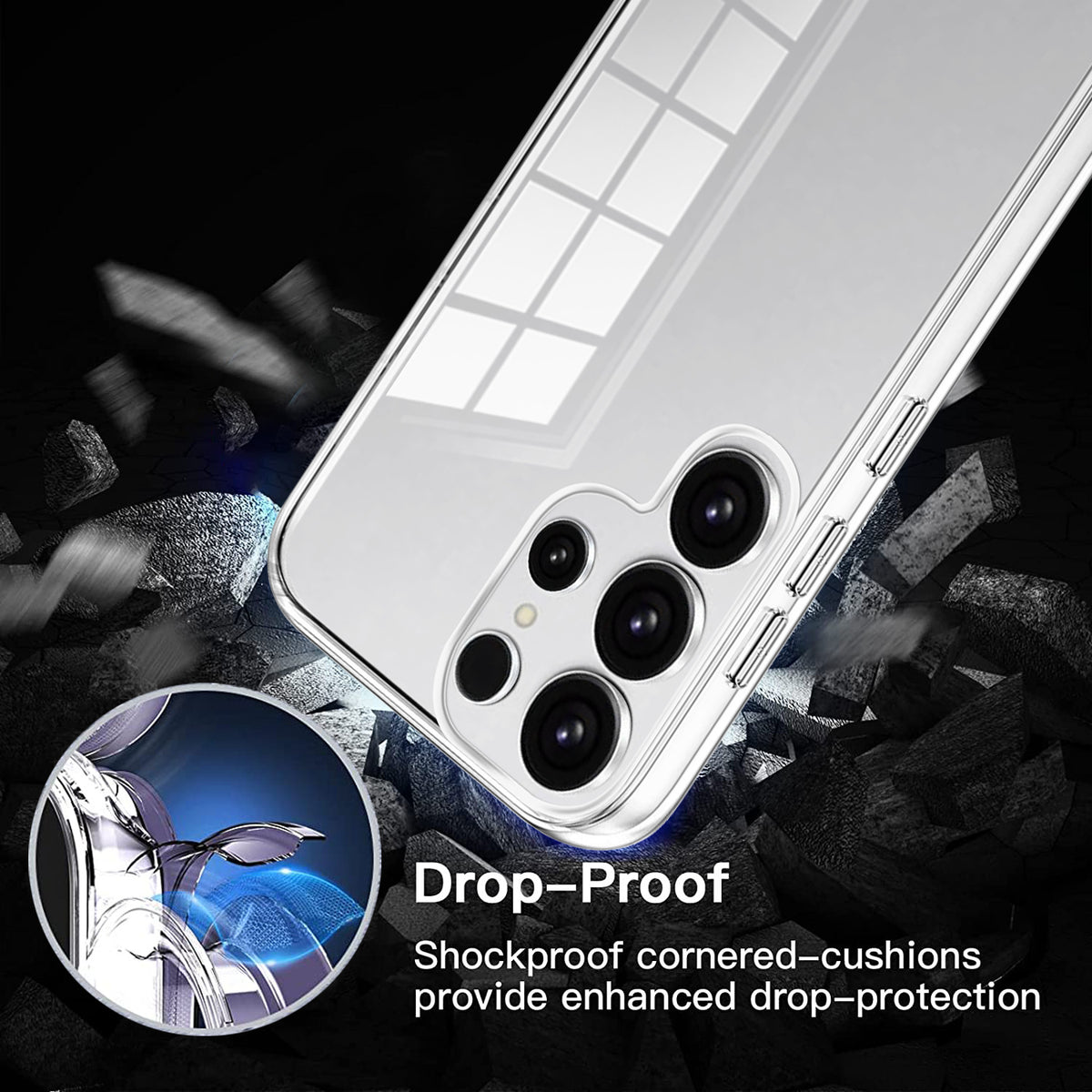 TPU transparent Shockproof phone case for Samsung Galaxy S25 Ultra