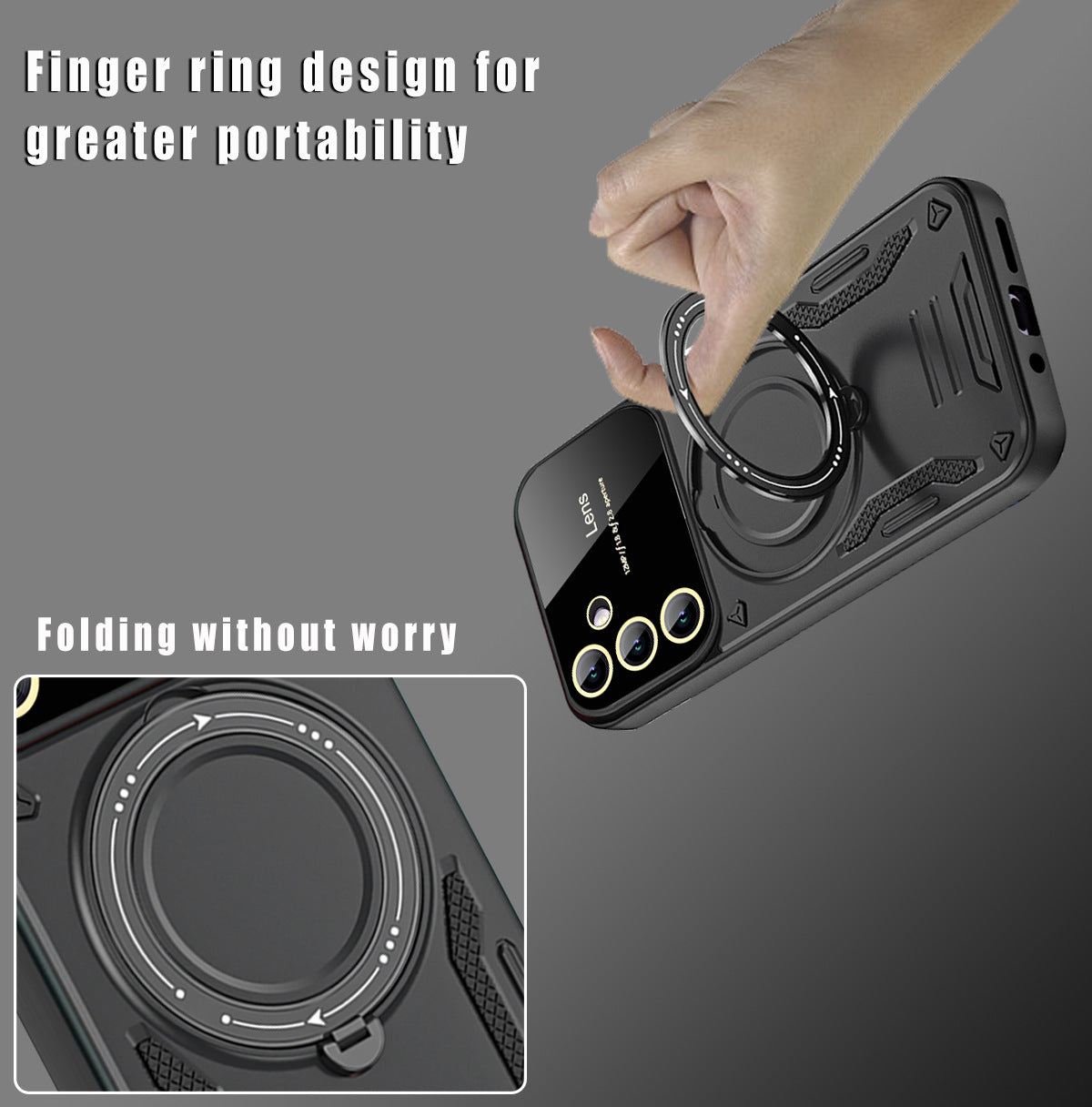 Magnetic stand shockproof phone case for Samsung Galaxy A37