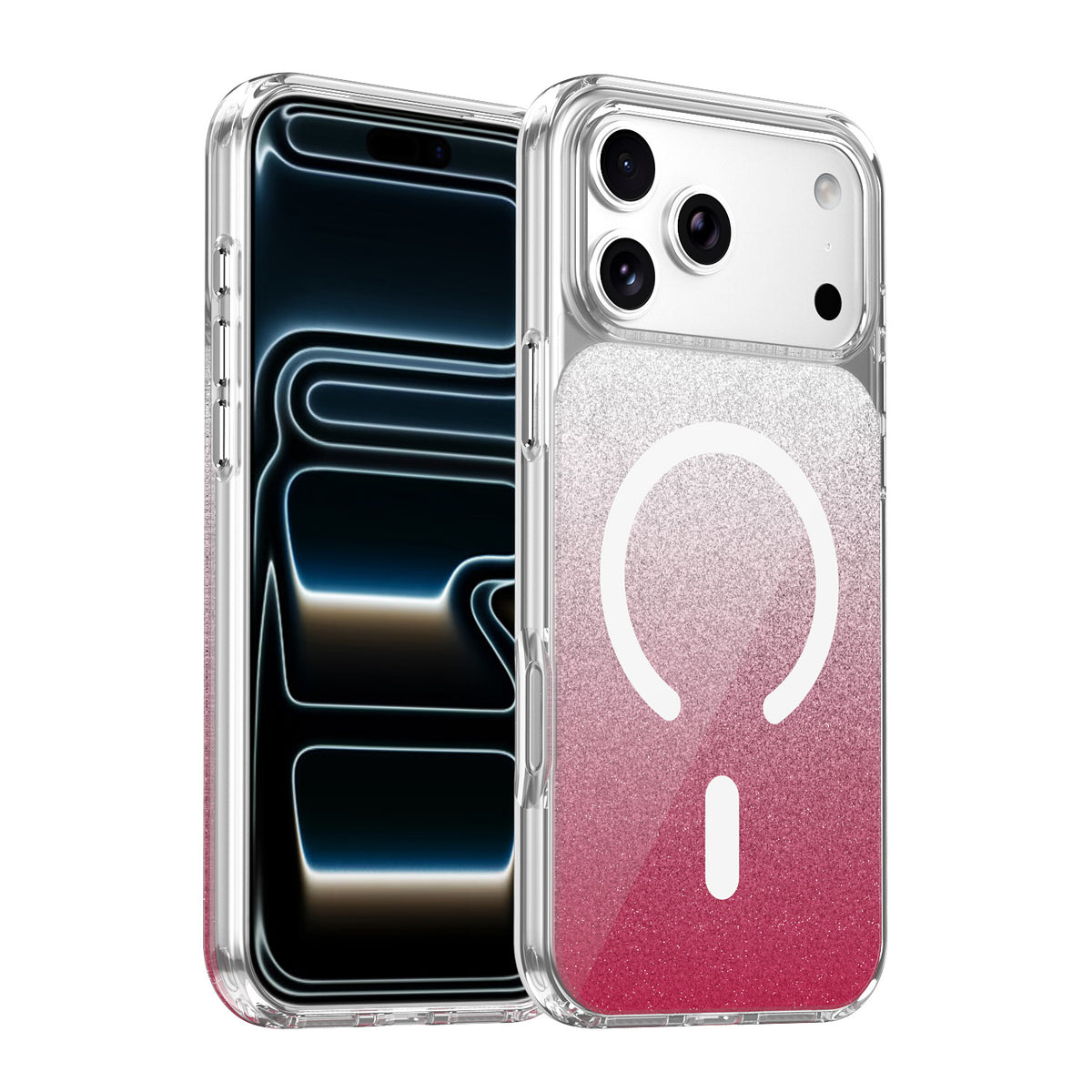 Gradient Glitter Magnetic Shockproof Phone Case for iPhone 17 Pro Max