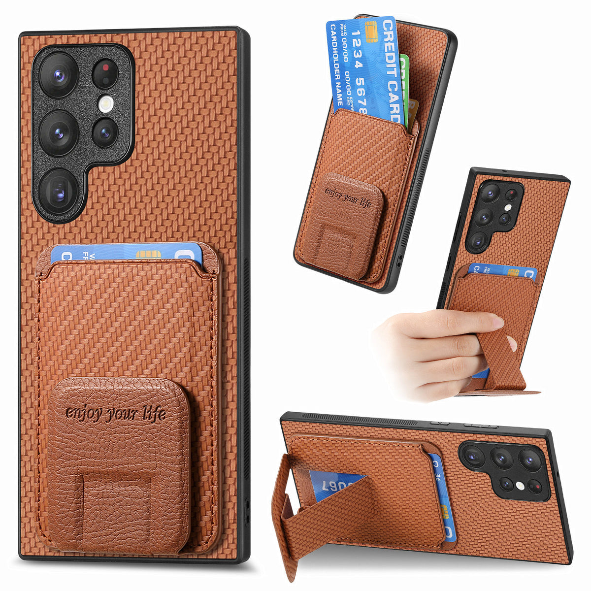 PU leather stand Shockproof phone case for Samsung Galaxy S25 Ultra