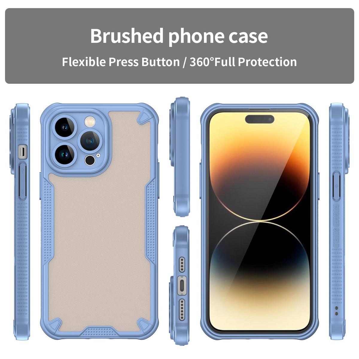 Semi-transparent frosted PC hard phone case for Samsung Galaxy A16 4G, ultra-thin shockproof protective phone case with screen protector