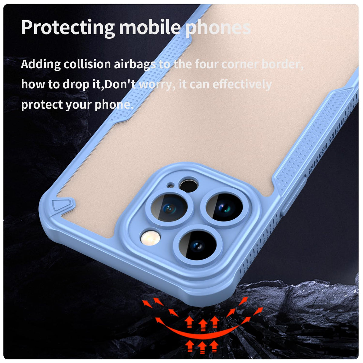 Reinforced corner drop protection Samsung Galaxy A16 phone case, frosted PC ultra-thin shockproof back cover