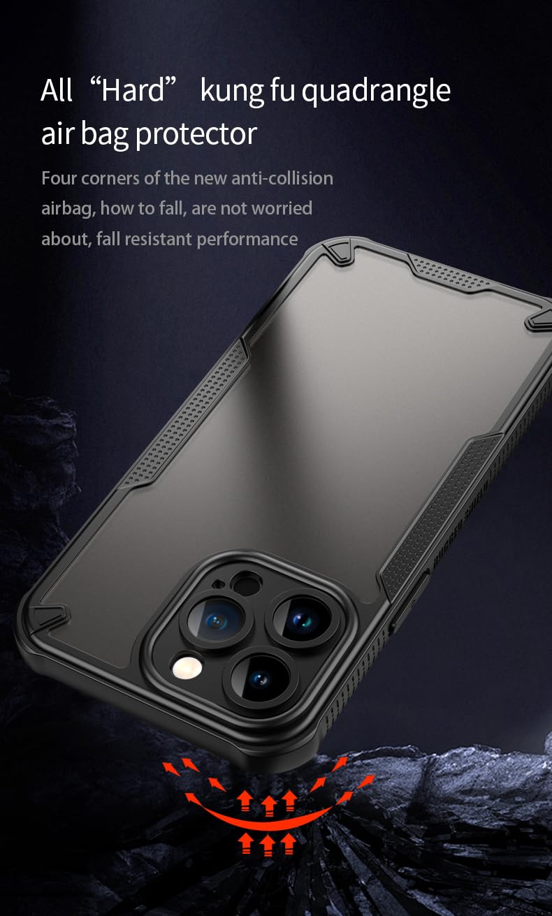 Reinforced corner drop protection Samsung Galaxy A16 phone case, frosted PC ultra-thin shockproof back cover