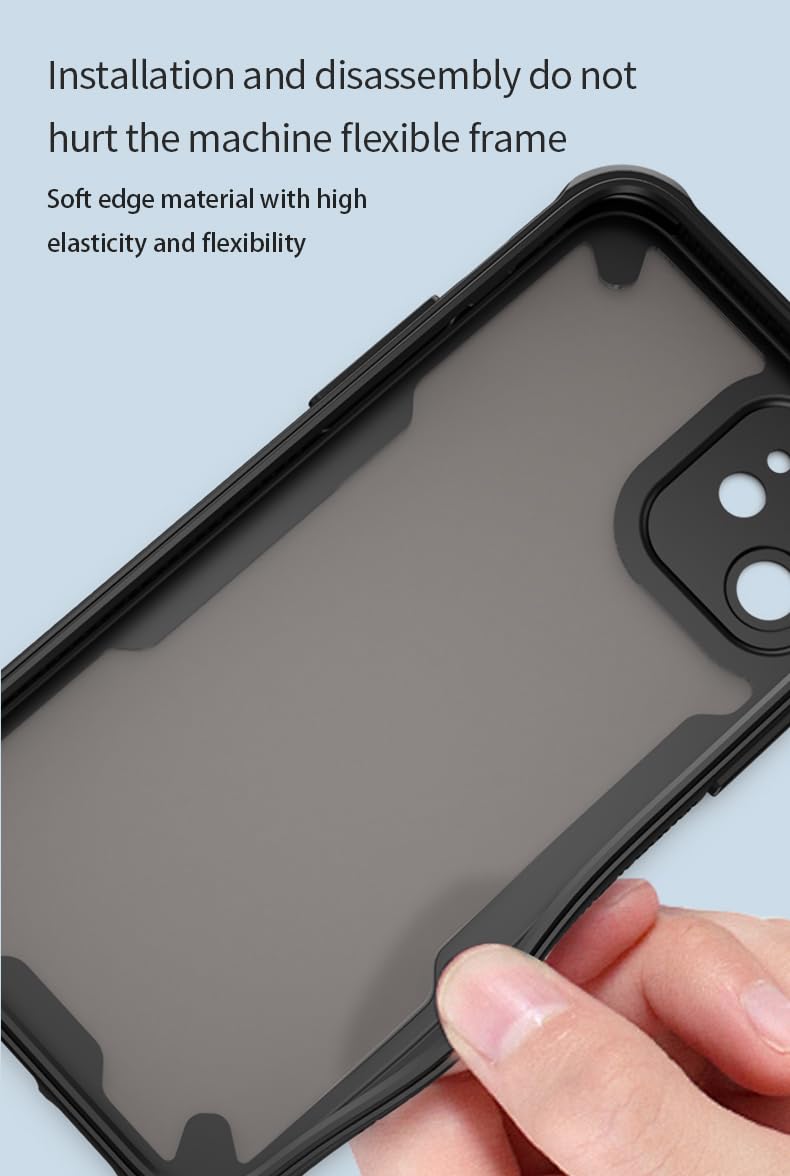 Shockproof frosted PC phone case for Samsung Galaxy A16 with screen protector