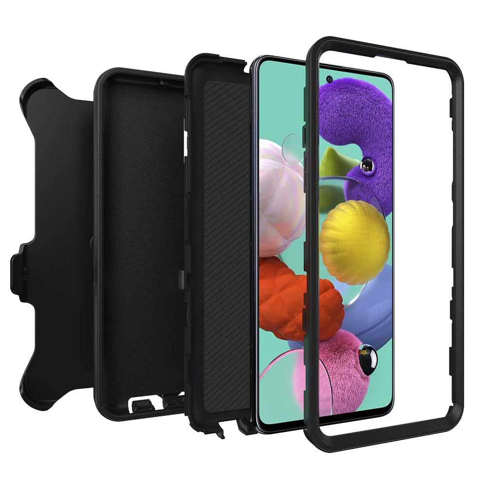 Full Coverage Lens & Screen Protection Drop-Proof Samsung A06 Phone Back Clip Case