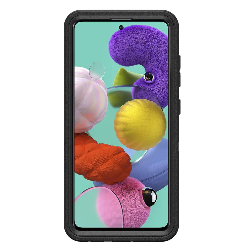 3-in-1 Full Coverage Drop-Proof Transparent Phone Case for Samsung Galaxy A06