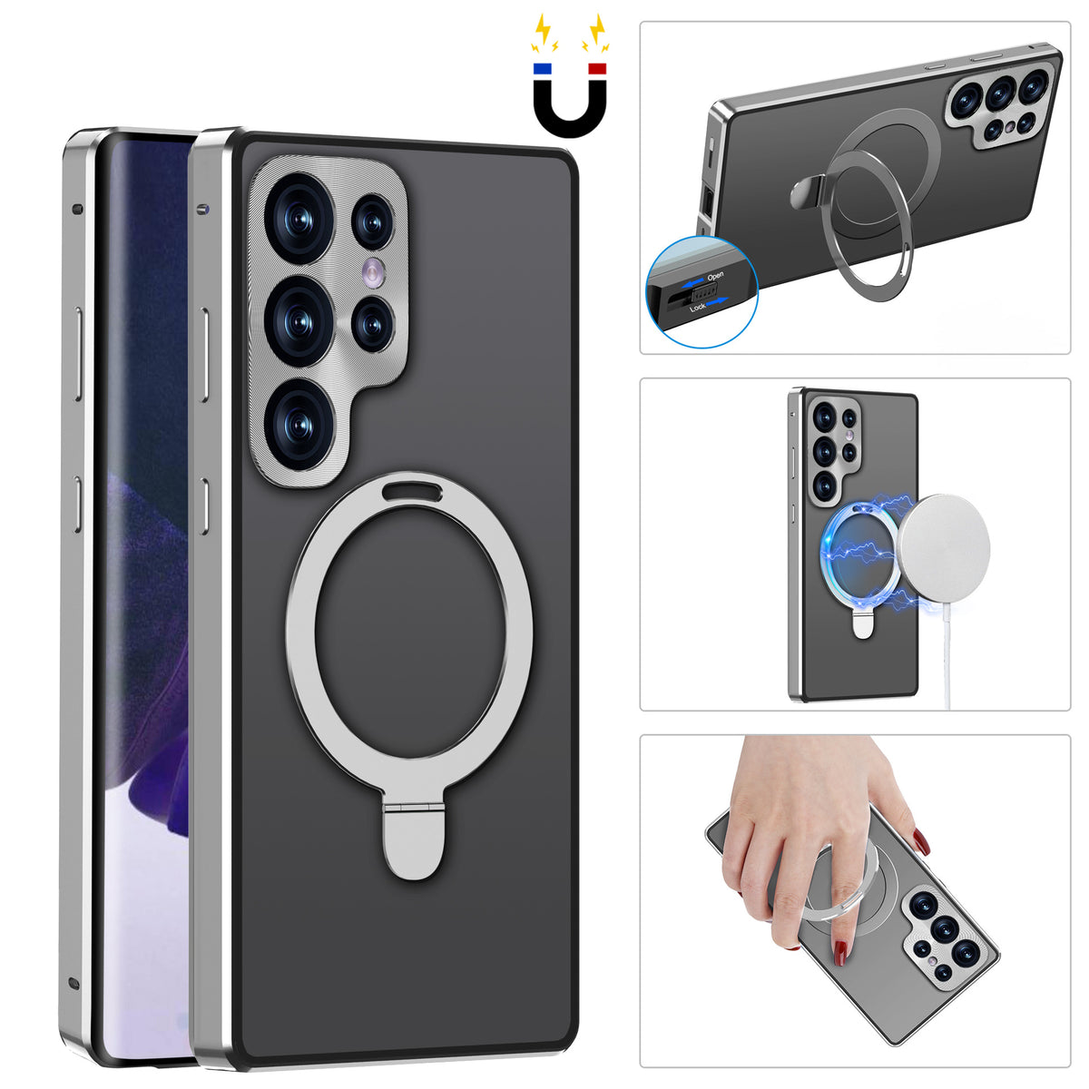Samsung-S25-Ultra-MagSafe-Kickstand-Metal-Shockproof-Case-S