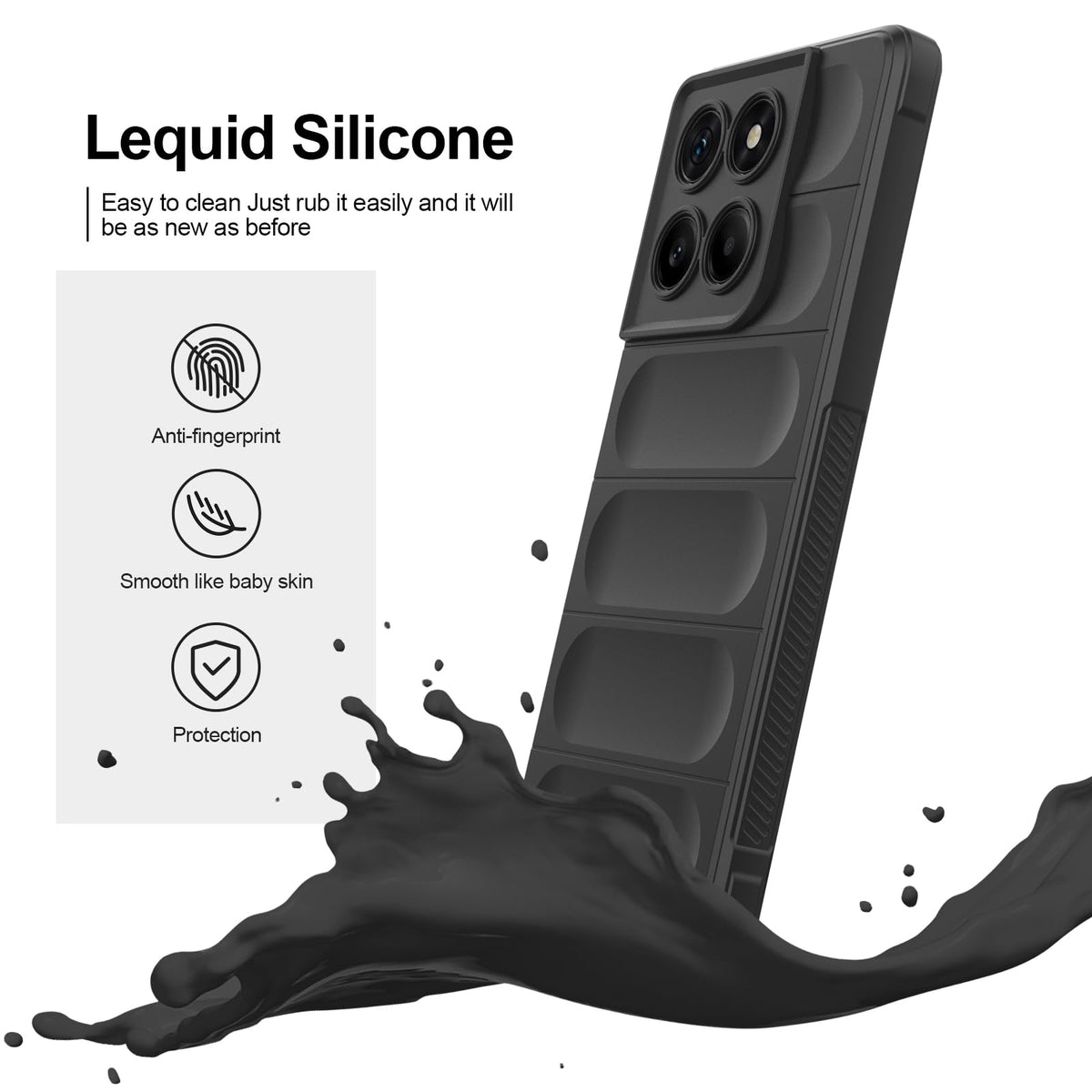 Silicone protective case for shock protection on Motorola Moto Edge 60 Fusion
