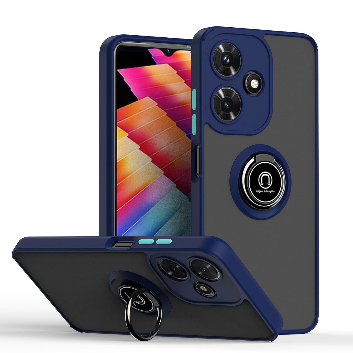 TPU phone case with stand and shockproof design for Infinix Hot 40
