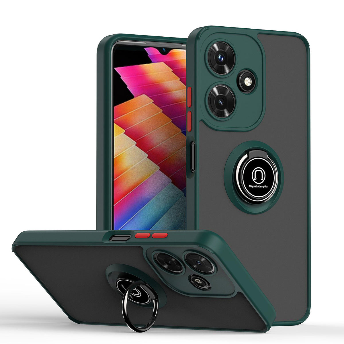 TPU phone case with stand and shockproof design for Infinix Hot 40