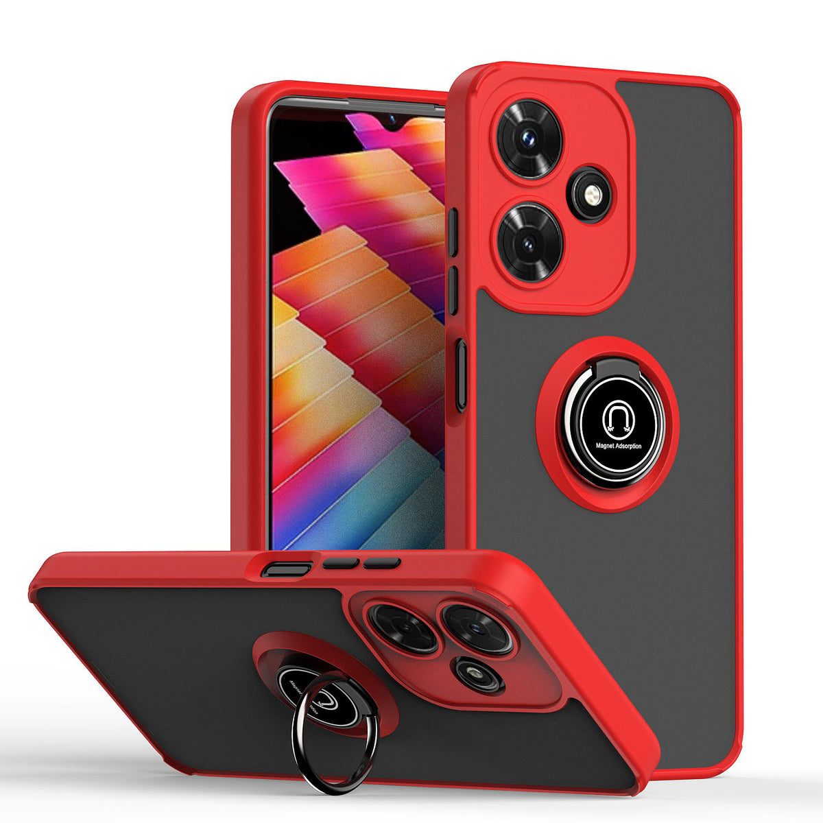 TPU phone case with stand and shockproof design for Infinix Hot 40