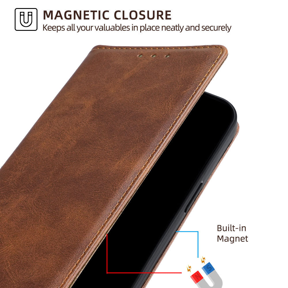 PU Leather & TPU Soft Shell Dual Protective Phone Case for MOTO G56 5G, Precise Hole Cutting